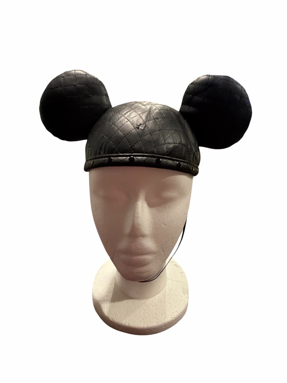 Disney Black Quilted Mickey or Minnie  Ear Hat